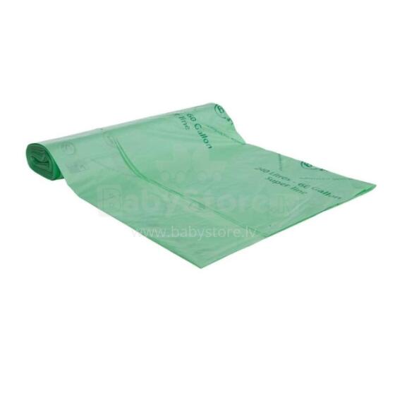 Компостируемые мусорные мешки BioBag 240 л (3 шт. в рулоне) 17 м&sup2;, 113 x 139 см, зеленые.