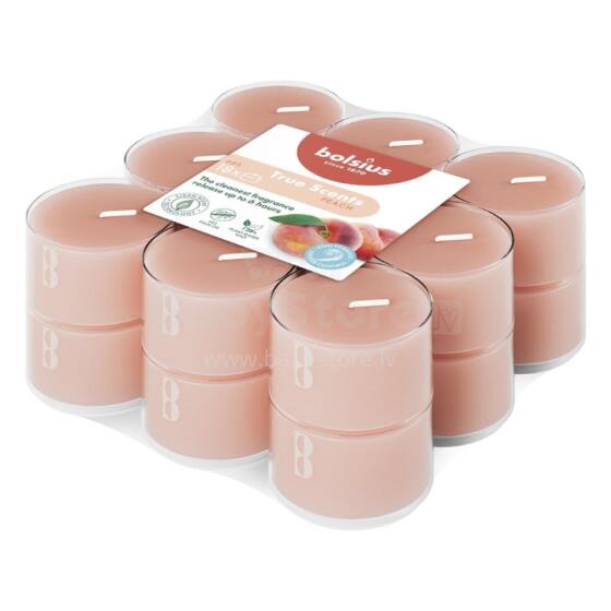 Tējas sveces arom. 18 gab.True Scents peach 