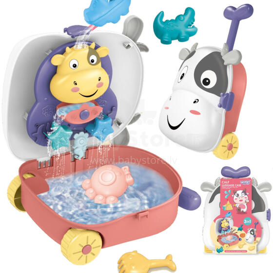 WOOPIE 3-in-1 Sand Set Cow Suitcase Water Table
