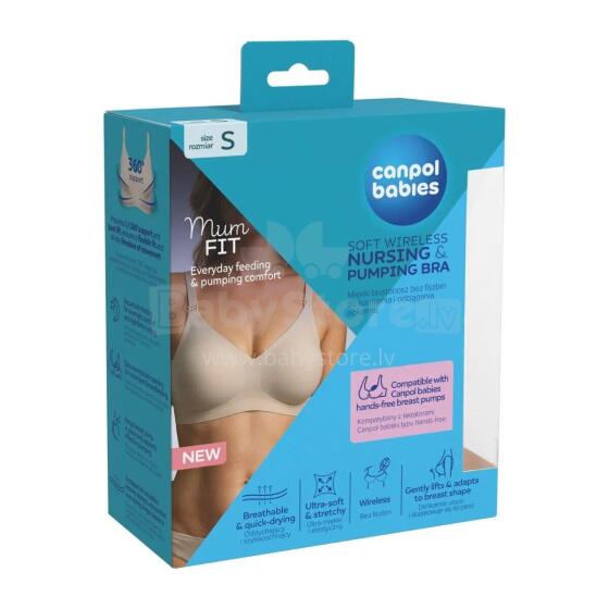CANPOL 78/013 Mum Fit zīdīšanas un pumpēšanas krūšturis S