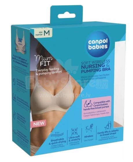 CANPOL 78/014 Mum Fit barojošā un pumpēšanas krūšturis M