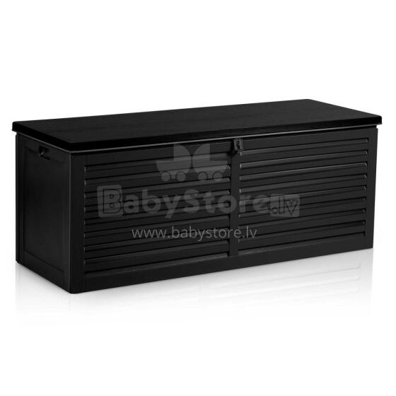 Garden chest 143.5 x 57 x 53.5 cm 390 liters black