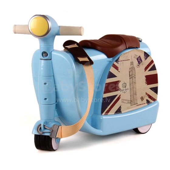 Travel Boarding Luggage Suitcase Art.276169 Blue  Чемодан-сиденье на колесах 3 в 1