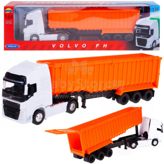 AUTO WELLY TRUCK VOLVO WYWROTKA 1:64