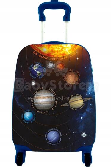 Solar System Suitcase  Art.BC-KOS-001  Children's suitcase on wheels