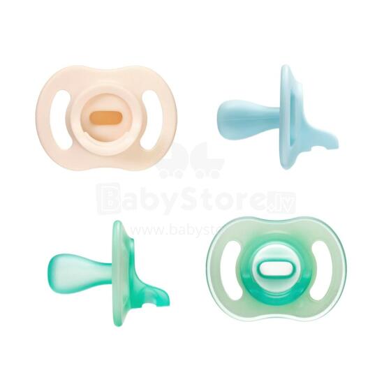 Tommee Tippee Ultralight StayPut  Art.277104 Силиконовый пустышки ,6-18 мес,4 шт
