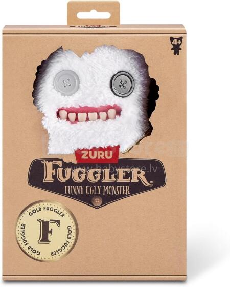 Fuggler Gold Fuggs 22 cm plīša rotaļlieta (Splodge - Topiņš) no ZURU - Smieklīga, neglīta briesmoņa mīkstā rotaļlieta ar cilvēkveidīgiem zobiem, traka kolek