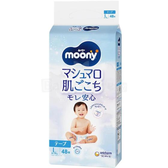 MOONY autiņbiksītes L 9-14kg 48 gab