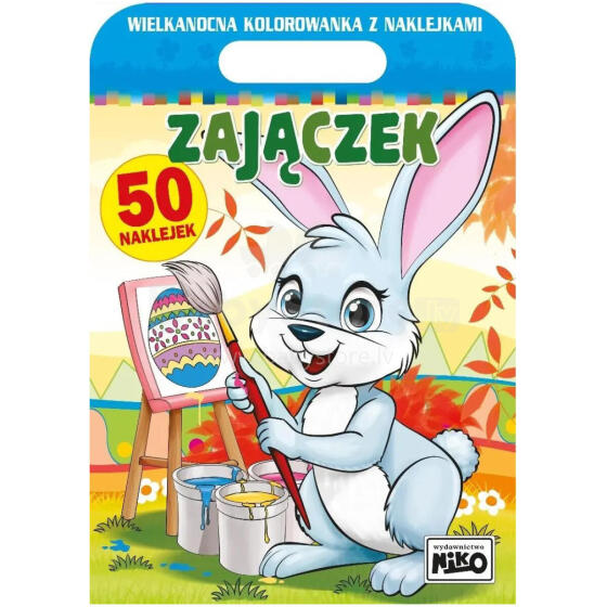 WIELKANOCNA KOLOROWANKA Z NAKLEJKAMI
