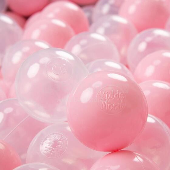 KiddyMoon Extra Balls Art.277488 Powder Pink  Baseina bumbiņas Ø 7 cm, 100 gab.