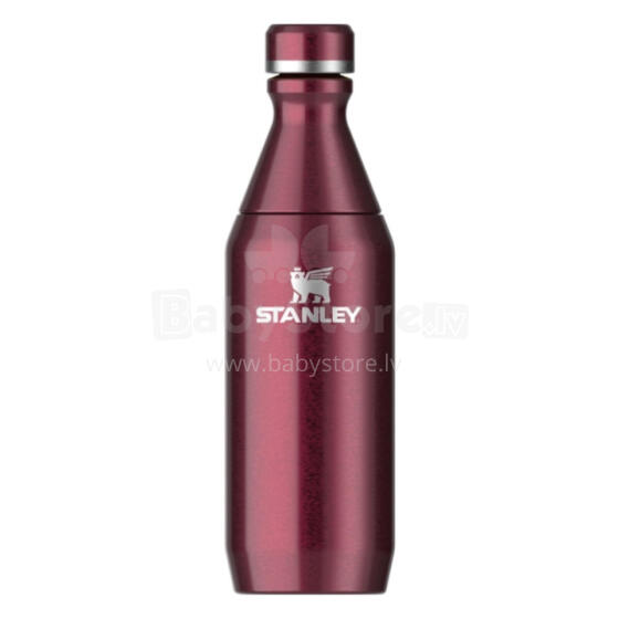 Termopudele The All Day Slim Bottle 0,35L glancēta tumši sarkana