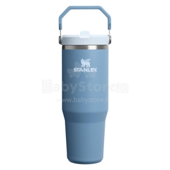Thermo mug with straw The IceFlow Flip Straw 2.0 Tumbler 0.89L blue-violet