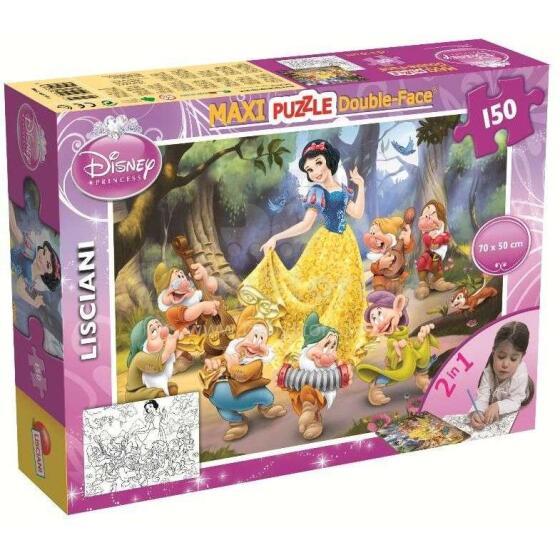 Lisciani Giochi Maxi Puzzle Art.46751   Divpusēja puzle-krāsojamā grāmata