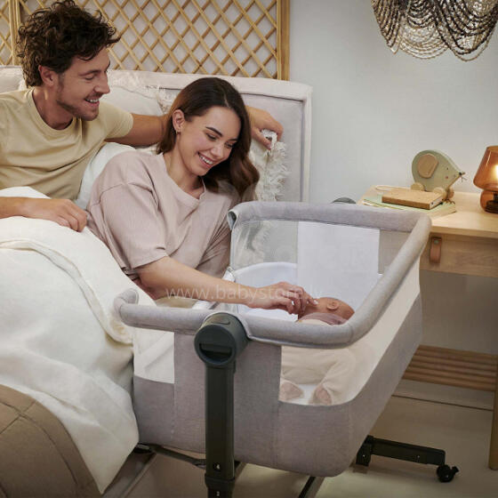 KINDERKRAFT Кроватка для совместного сна Nestee Up Бежевый