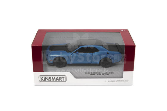 KINSMART Die-Cast modelis 2023 Dodge Challenger SRT Demon 170, izmērs 1:40