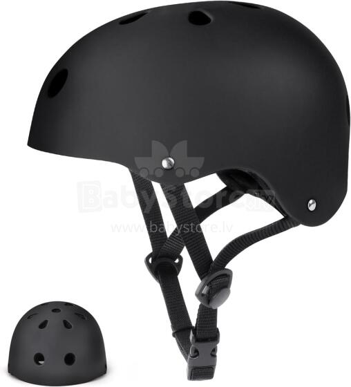Flintronic Bicycle Helmet Art.278456 Black Certified, adjustable helmet for children M (48-52 cm)