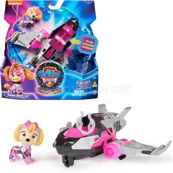 PAW Patrol: The Mighty Movie Skye Super Hero Base Vehicle with Puppy Figure art.278845