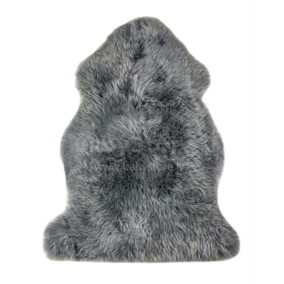 Natur Wool Art.27898 Ковер из овечьей шкуры (XXL) Серого цвета 110 см