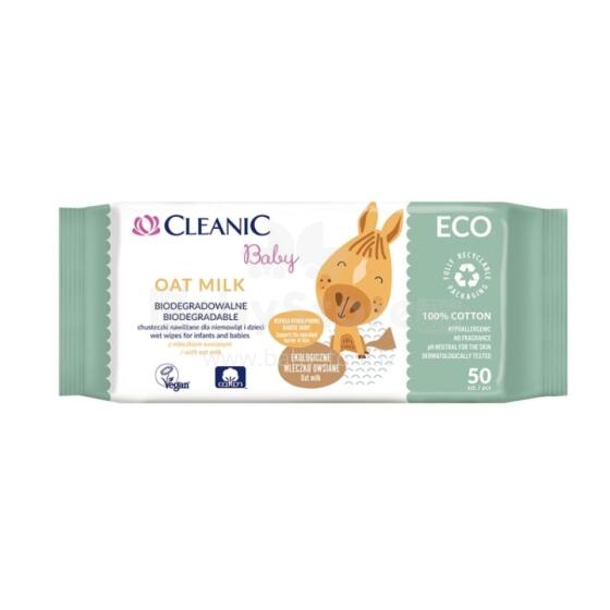 Wet wipes for babies Cleanic Baby Eco Oat Milk 50 pcs.