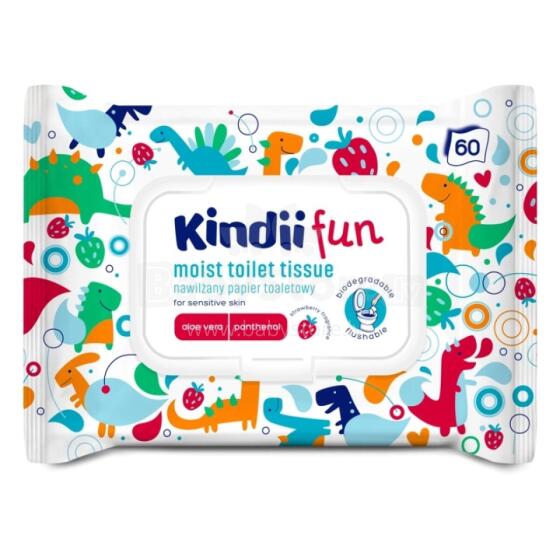 Moistened toilet paper Kindii Fun 60 pcs.