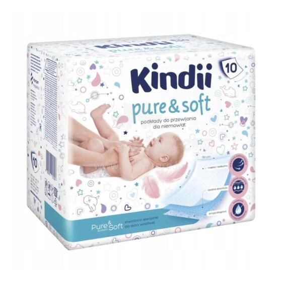 Paladziņi mazuļiem Kindii Pure&amp;amp; Sof 10 gab. 60x60cm