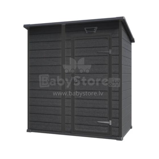 Dārza šķūnis Essential Shed 6x4 tumši pelēks/melns