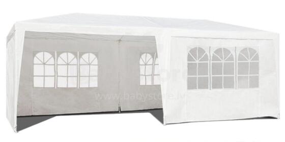 Garden commercial pavilion tent, 3x6 m, 6 walls, white, MultiGarden
