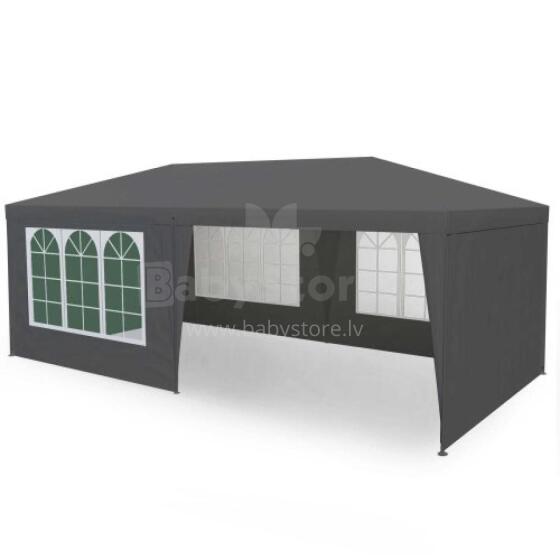 Садовый коммерческий павильонный тент, 3x6 м, 6 стен, серый, MultiGarden
