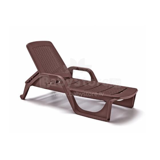 Sun lounger Nilo brown