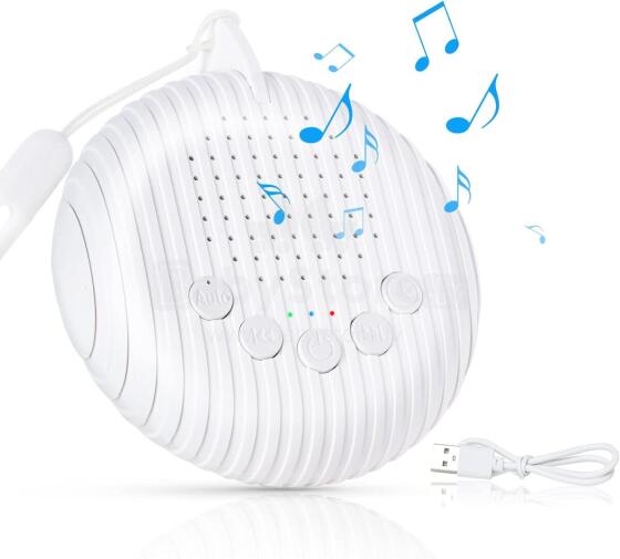 Baby Basic Noise Accessories Baby Sound Machine Art.279970 White  Digitāla ierīce ar skaņam