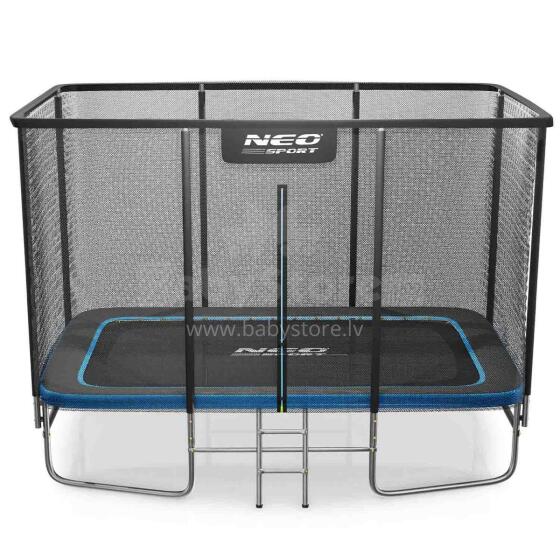 Прямоугольный батут 12x8ft/366x244см с внешней сеткой и лестницей Neo-Sport