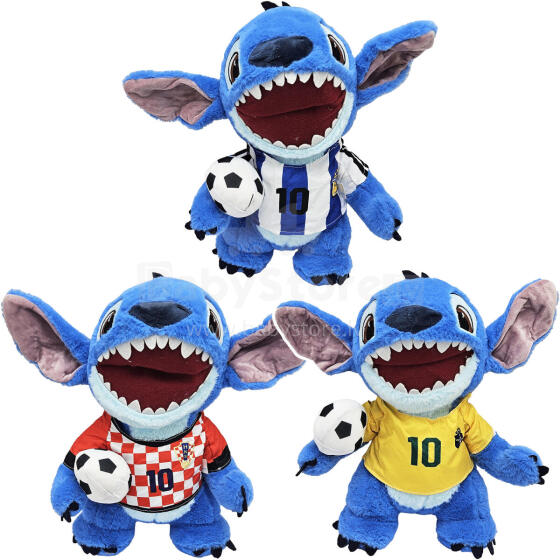 MASKOTKA PLUSZOWA STITCH PIŁKARZ