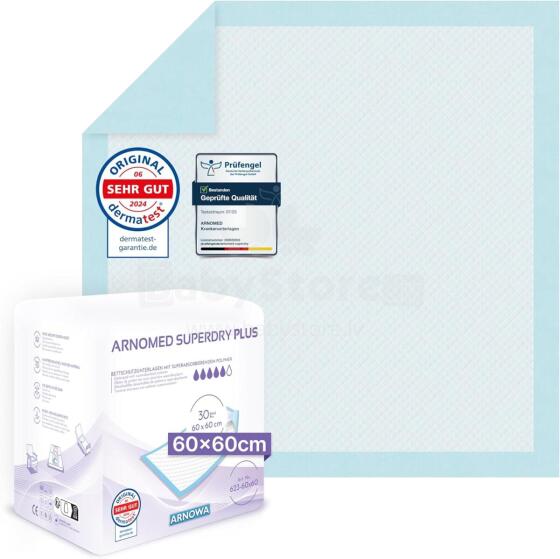 Arnomed Art.280155 Disposible Baby pads 30 psc 60x60 cm