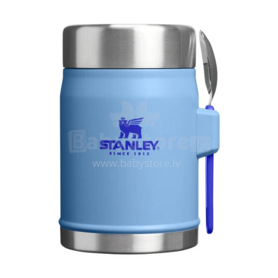 Термос для еды The Legendary Food Jar+Spork 0.4L светло-голубой