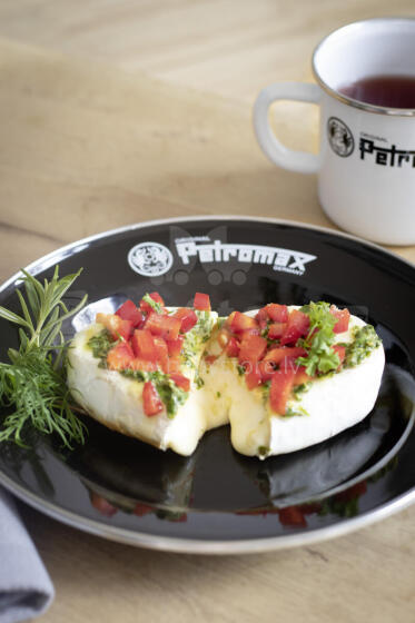 PETROMAX Enamel Plates black, 2pcs, 22cm
