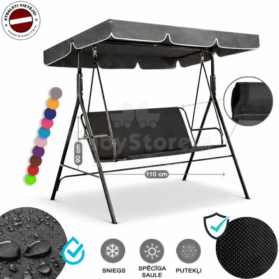 Z-HOME, 110 × 90 cm, Art.23207T, replacement garden swing seat cover, waterproof base material