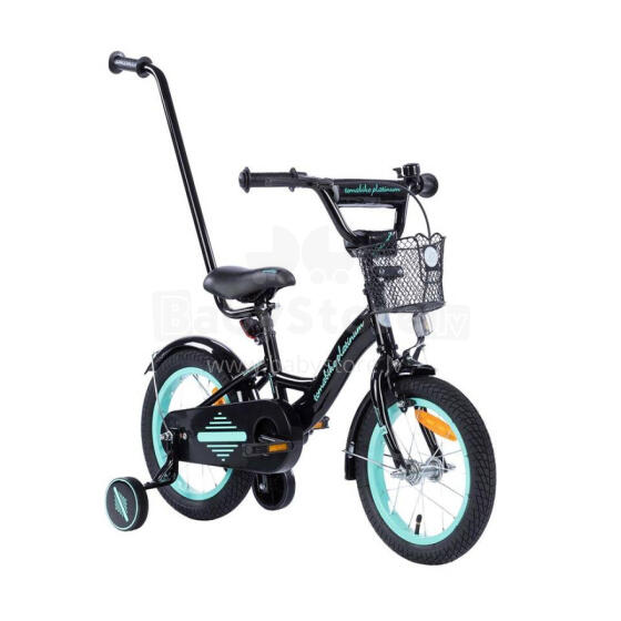 Velosipēds - XXV- TOMABIKE 14"  - PLATĪNA - MELNS / TURKUS