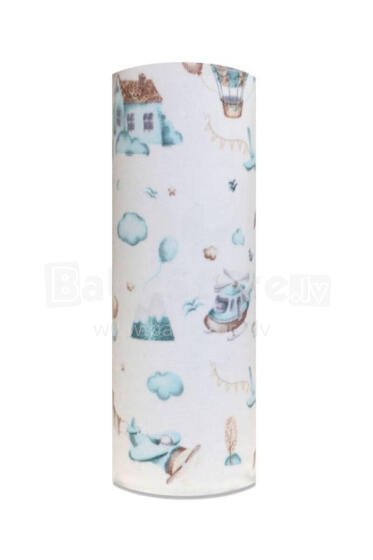 Autiņš - 24977 - FLANEĻA DRUKA - EGA - LOTNISKO - MINT - izmērs 70x80 cm