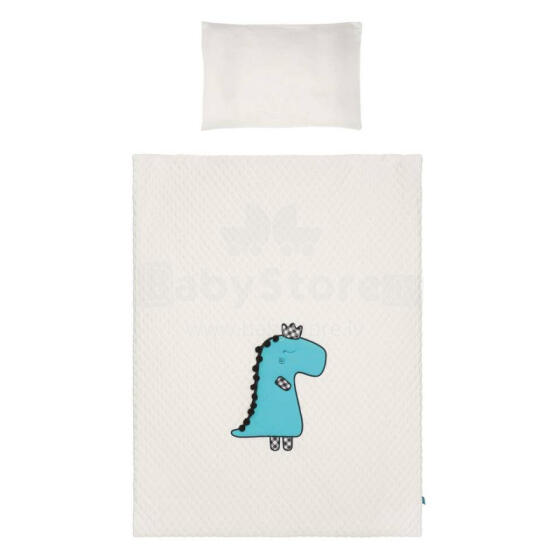 Gultas pārklāju komplekts - 2 gab. - 135x100, 40x60 - DINO - P01-979- TURKUS