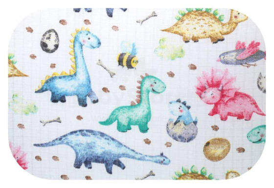 Diaper - 26889 - TETRA PRINT - EGA -  PARK JURAJSKI  - size 70x80 cm