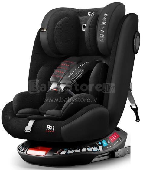 Aga Design Hamilton 360 Isofix Art.FR01 Diamond Black Child car seat 0-36 kg