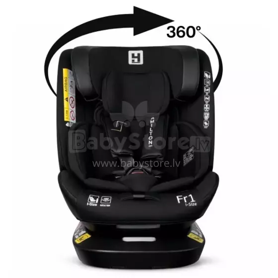 Aga Design Hamilton 360 I-Size Art.FR01 Diamond Black Детское автокресло 0-36 кг