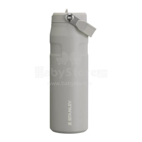Termopudele ar salmiņu The IceFlow Bottle Flip Straw 2.0 0,71L gaiši pelēka 