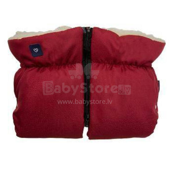 Gloves/muffs - 2 parts - SLEEP&GROW - DARK RED - WOOL