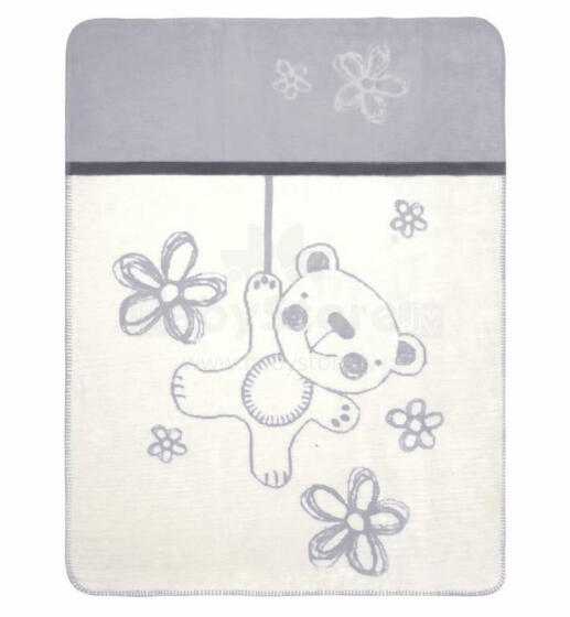 Blanket - TB0201 - TEDDY - size 75x100 - GREY