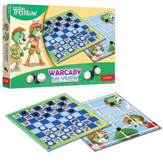 GAME - Checkers and Mill Trefl Family Trefl 02658
