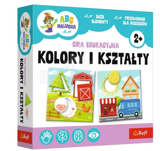 Izglītojoša spēle Krāsas un formas ABC maziem bērniem Treflik ģimene Trefl 02904