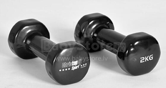 CHRISTOPEIT SPORT vinyl dumbbells – Beauty Bells 2x2kg (pair)
