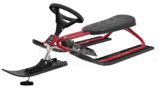 Stūrējamās ragavas SNOWRACER ICONIC Sarkanas/melnas