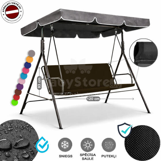 Z-HOME, 120 x 93 cm, Art.63207J, replacement garden swing seat cover, waterproof base material